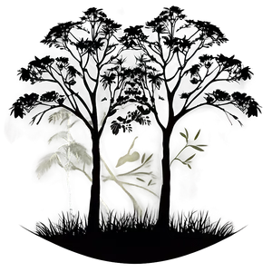 Forest Edge Silhouette Png Pdm21 PNG Image