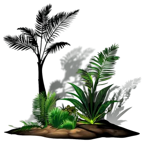 Forest Plant Shadow Scene Png Xsk PNG Image