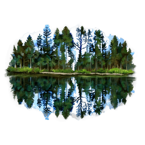 Forest Reflection PNG 48 PNG