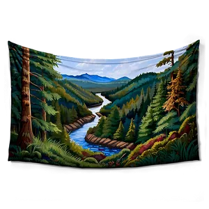 Forest Tapestry Png Frr PNG Image