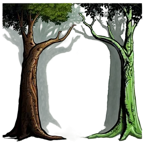 Forest Tree Shadow Art Png Jug PNG Image