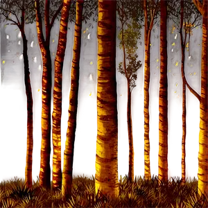 Forest Trees At Night Png Vky53 PNG Image