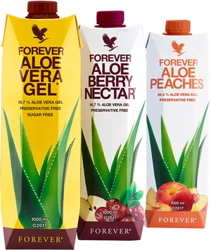 Forever Aloe Vera Products Lineup PNG Image