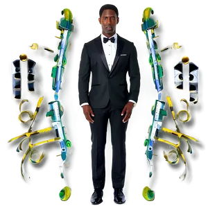 Formal Black Tie Dress Code Png Omk34 PNG Image