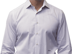 Lavender Stripe Shirt 140s 2 Ply Cotton - Formal Wear, HD Png Download PNG with transparent background