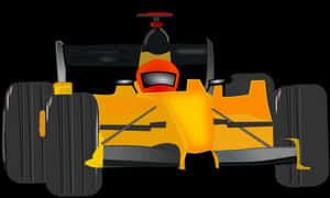 Formula One Race Car Illustration PNG