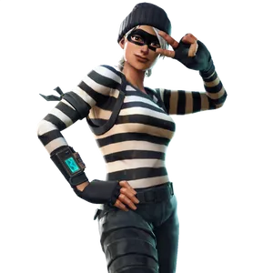 Fortnite Character Salute Pose PNG Image