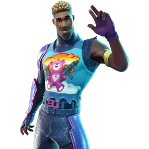 Fortnite Character Waving Hello PNG Image