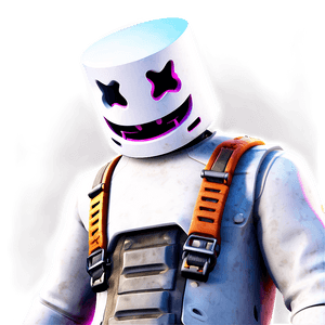 Fortnite Marshmello Skin Art PNG sym PNG