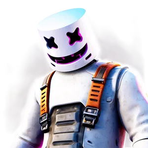 Fortnite Marshmello Skin Art Png Sym PNG Image