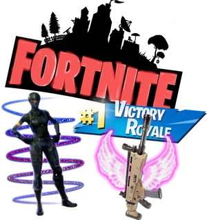 Fortnite Victory Royale Celebration PNG Image