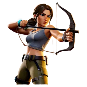 Fortnite X Tomb Raider Lara Croft Png Rpm PNG Image