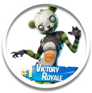 Fortnite Zombie Panda Victory Royale PNG Image