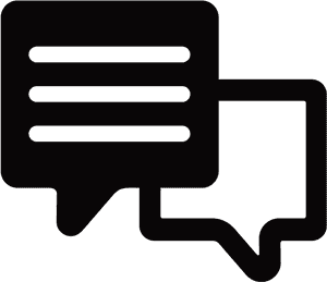 Forum Chat Bubble Icon PNG image with transparent background