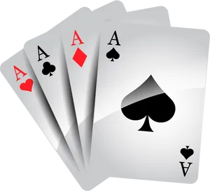 Four Aces Playing Cards PNG Image