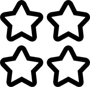 Four Stars - 4 Stars Icon, HD Png Download PNG