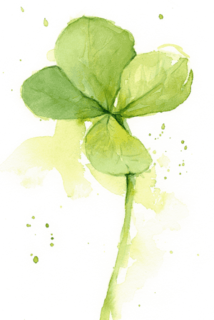Four Leaf Clover Painting, HD Png Download PNG