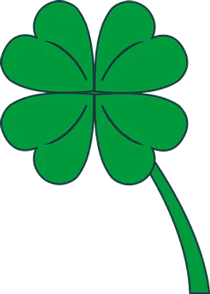 Four Leaf Clover Graphic PNG Image