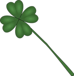 Four Leaf Clover Illustration PNG Image