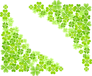 Clip Art 4 Leaf Clover Background - Four Leaf Clovers Background, HD Png Download PNG