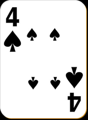 Fourof Spades Playing Card PNG