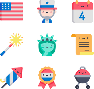 4th Of July - Usa Icons, HD Png Download PNG image with transparent background