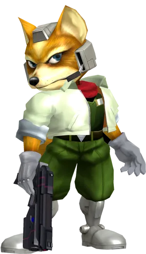 Fox Mc Cloud Armedand Ready PNG Image