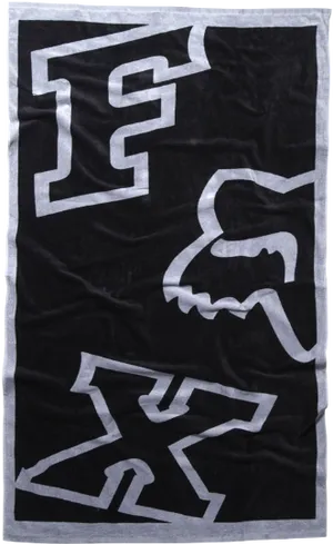 Fox Racing Logo Blackand White Flag PNG Image