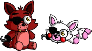 Foxyand Mangle F N A F Artwork PNG Image