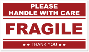 Fragile Handle With Care Stickers - Please Handle With Care Fragile PNG with transparent background