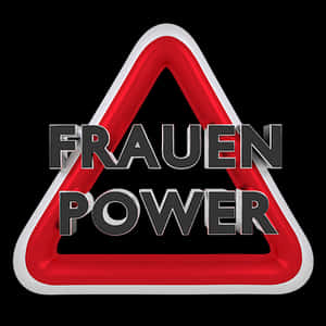 Frauen Power Traffic Sign PNG image with transparent background