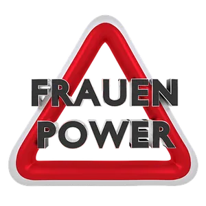 Frauen Power Traffic Sign PNG Image