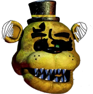 Fredbear Animatronic Head PNG Image