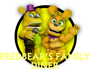 Fredbears Family Diner Animated Characters PNG Image