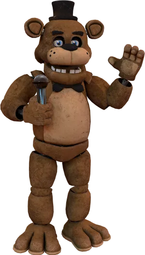 Freddy Fazbear Character Pose PNG Image