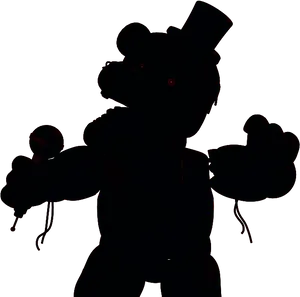 Freddy Fazbear Dark Silhouette PNG Image