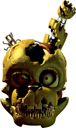 Freddy Fazbear Horror Portrait PNG Image