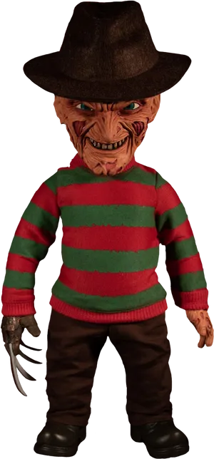 Freddy Krueger Figure Standing PNG Image