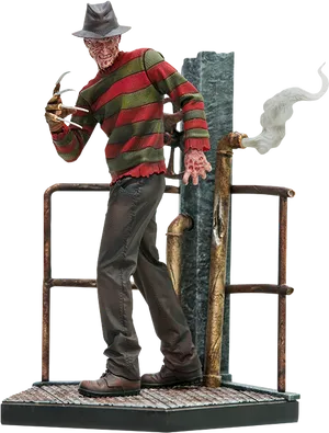 Freddy Krueger Figure Standing PNG Image