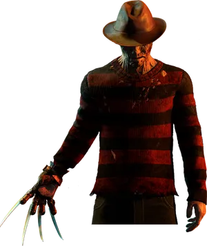 Freddy Krueger Nightmare Portrait PNG Image