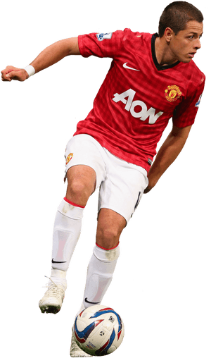 Free Chicharito Six Pack - Manchester United Kit, HD Png Download PNG image with transparent background