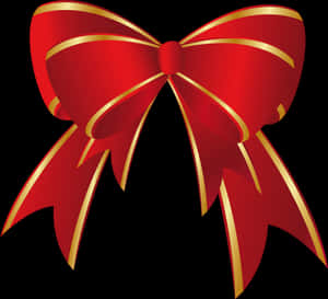 Free Christmas Ribbon Clipart - Red Christmas Bow Clipart, HD Png Download PNG image with transparent background