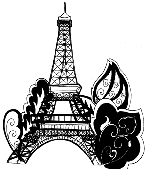 Free Eiffel Tower Vector - Paris Eiffel Tower Coloring Pages PNG image with transparent background