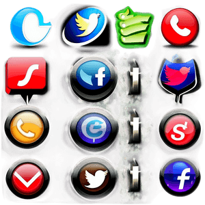 Free Social Media Buttons PNG wfo52 PNG