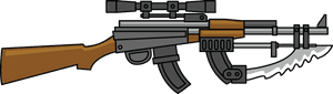 Free To Use Public Domain Guns Clip Art - Machine Gun Clipart, HD Png Download PNG image with transparent background