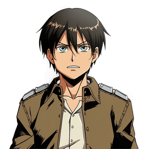 Freedom Fighter Eren Yeager PNG dqk PNG