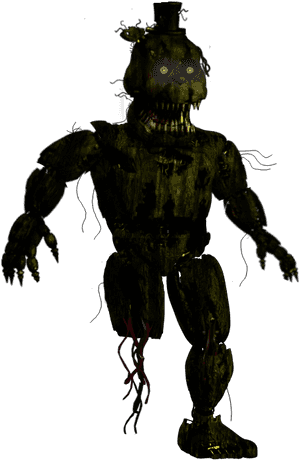 #freetoedit Nightmare Phantom Freddy #fnaf #fnaf3 #fnaf4 - Nightmare Freddy Fnaf, HD Png Download PNG image with transparent background