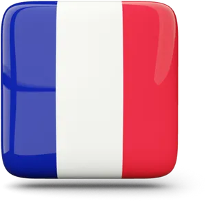 French Flag Icon Square PNG Image