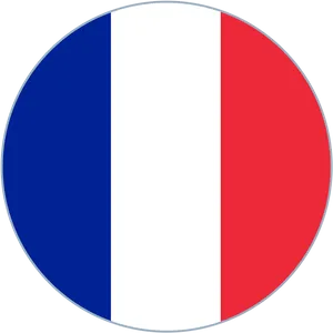 French National Flag Oval Graphic PNG Image