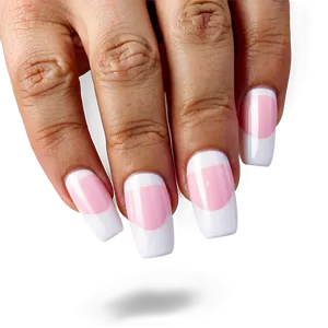 French Tip Acrylic Nails Png 35 PNG Image